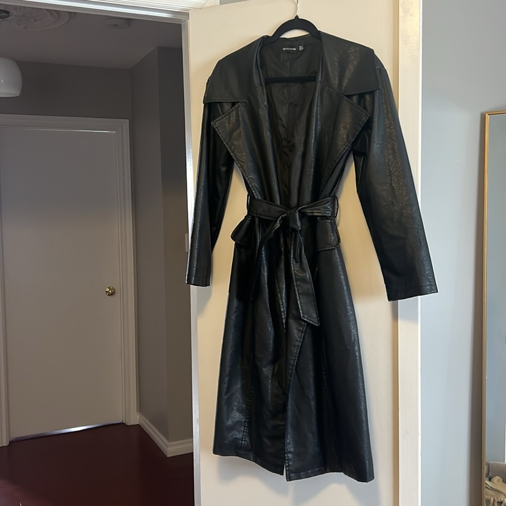 PLT Leather Coat